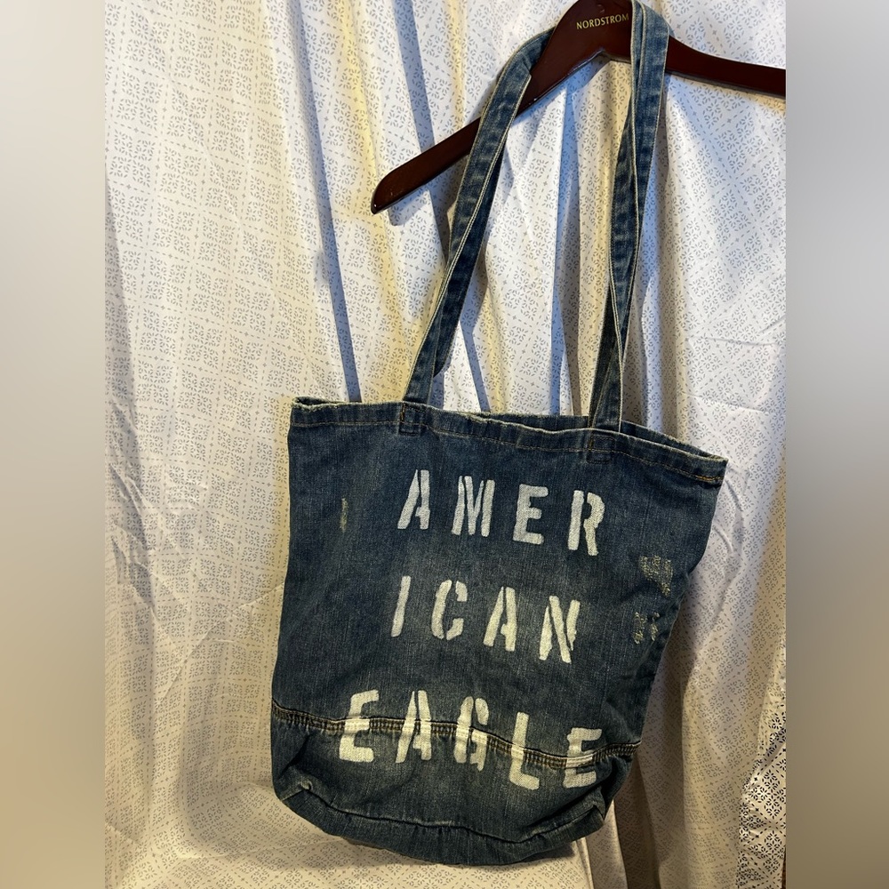 NWOT; American Eagle Distressed Jean Tote